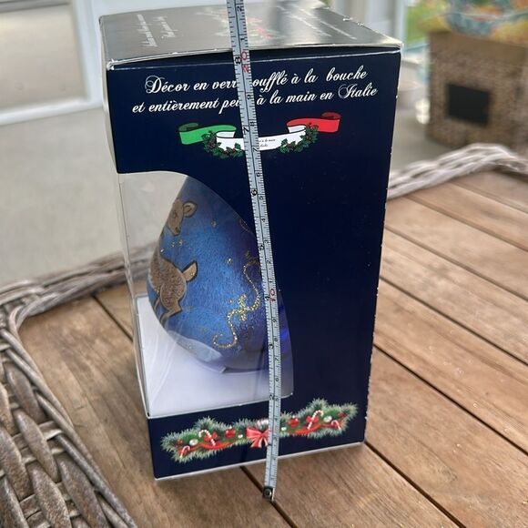 Italian Mouth Blown Glass Ornament  Large - Picture 5 of 5